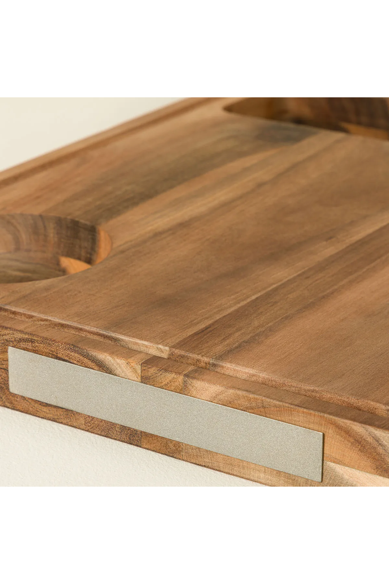 Kitchen Wiz Cut & Prep Board by Gardinnovations, Alternate, color, Acacia Wood