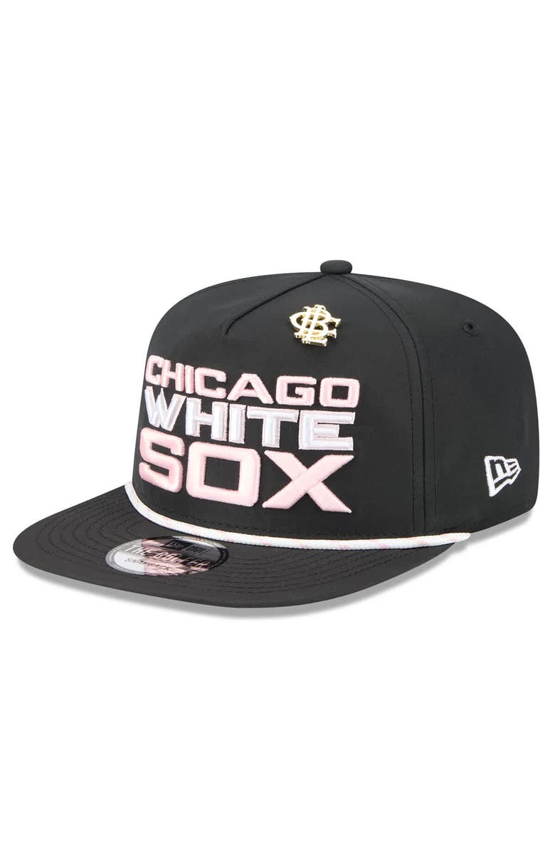 New Era Men's New Era Black Chicago White Sox 2025 Big League Chew Golfer Snapback Hat, Main, color, Black
