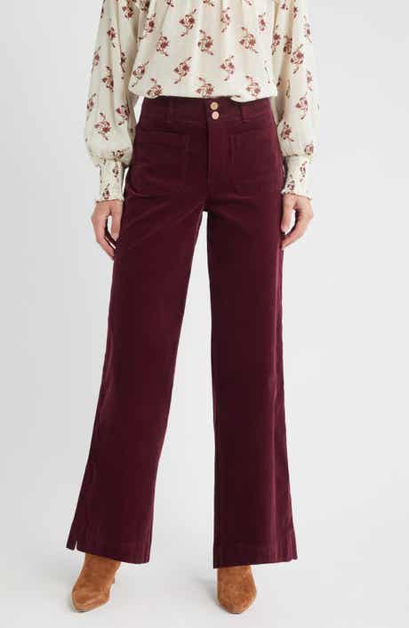 Wit & Wisdom Emma Wide Leg Corduroy Pants