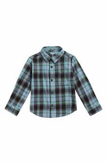 Volcom Kids' Caden Plaid Long Sleeve Flannel Shirt