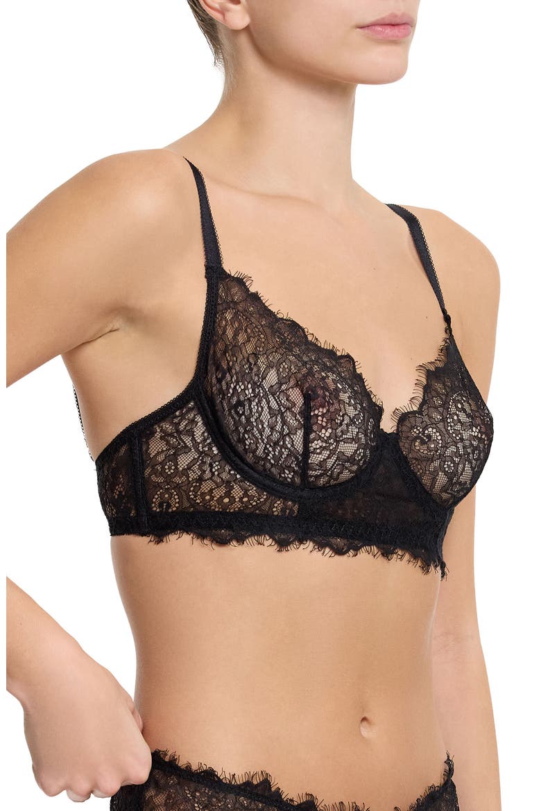 Sheer Seduction Underwire Bra, Alternate, color, BLACK