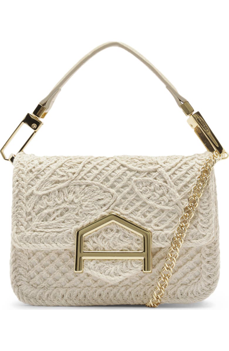 Arezzo Lucy Small Open Stitch Crossbody Bag, Main, color, Panacota/ Cru