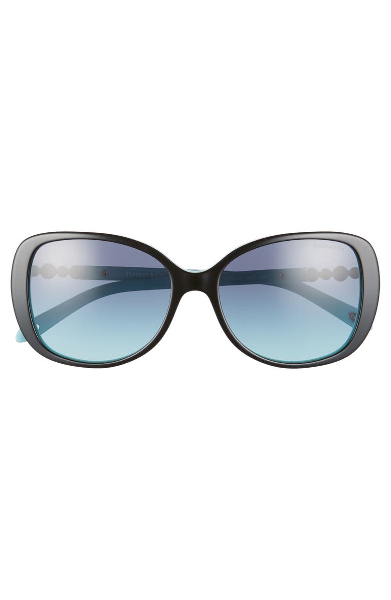 Tiffany & Co. 55mm Gradient Butterfly Sunglasses, Alternate, color, Black/ Blue Gradient