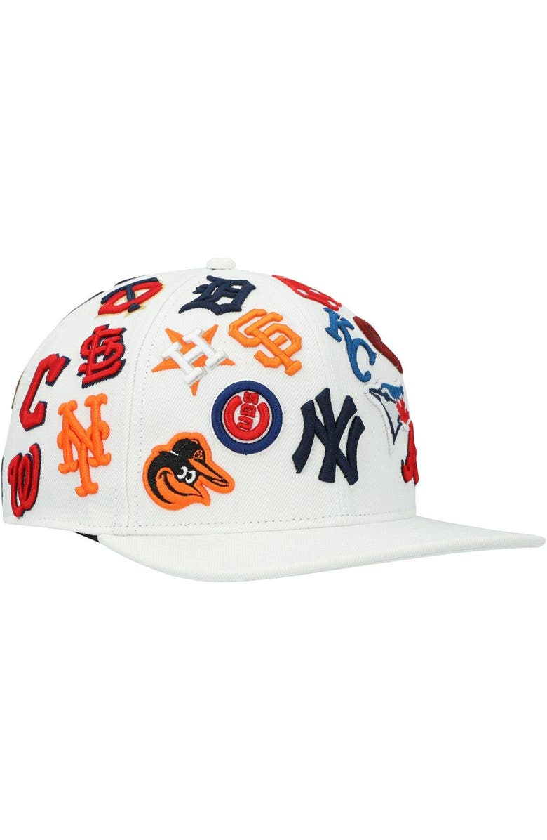 PRO STANDARD Men's Pro Standard White MLB Pro League Wool Snapback Hat, Alternate, color, 