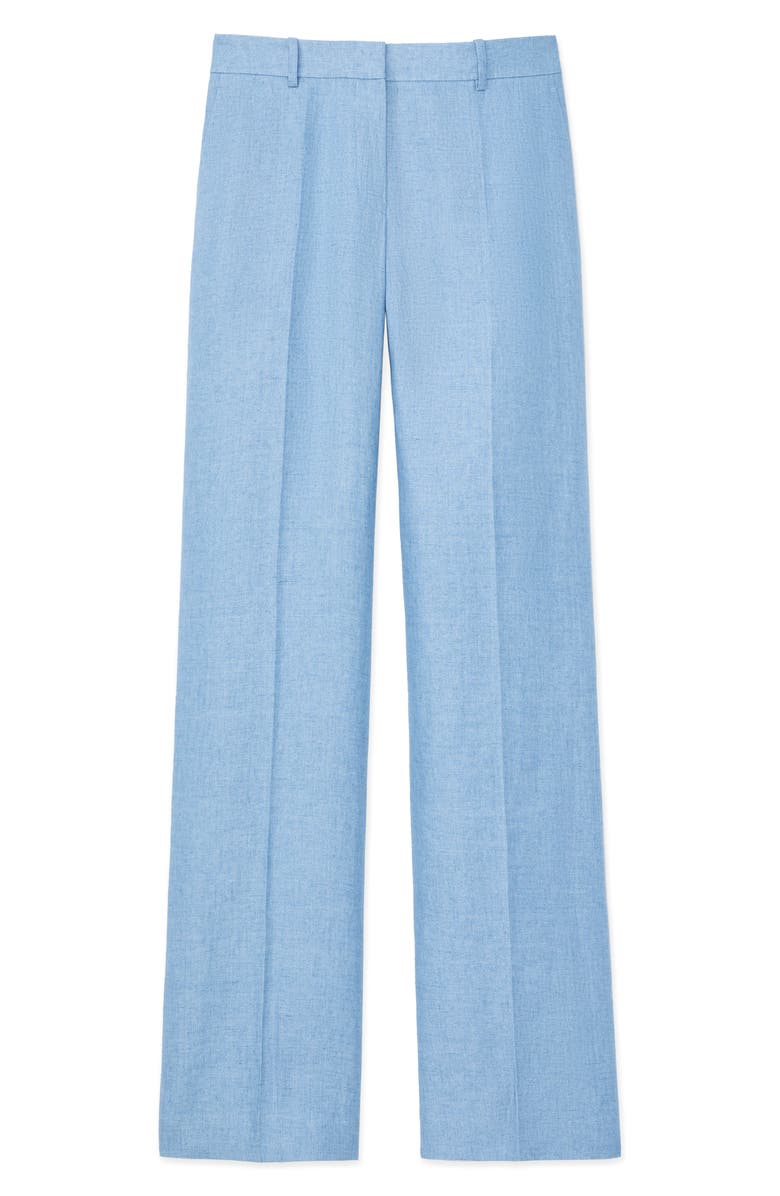 Lafayette 148 New York Gates Straight Leg Linen Trousers, Alternate, color, 