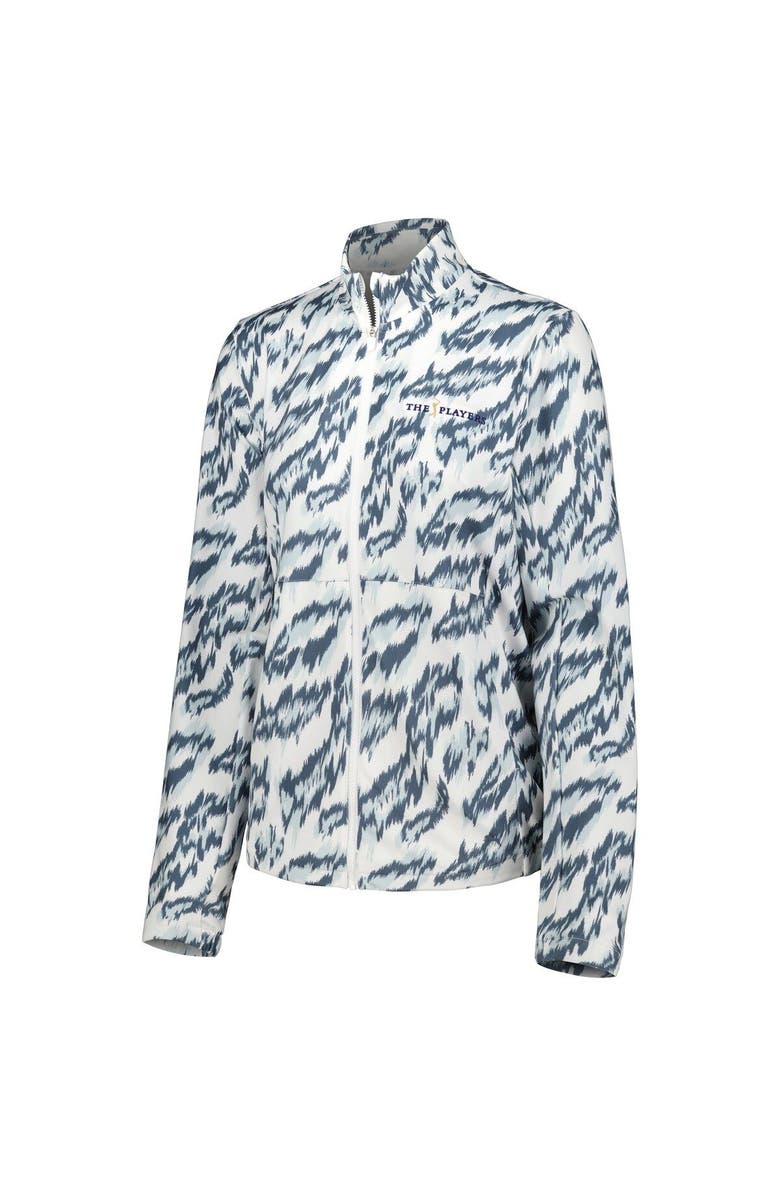 PUMA Women's Puma White THE PLAYERS CLOUDSPUN Animal Print Full-Zip Jacket, Alternate, color, 