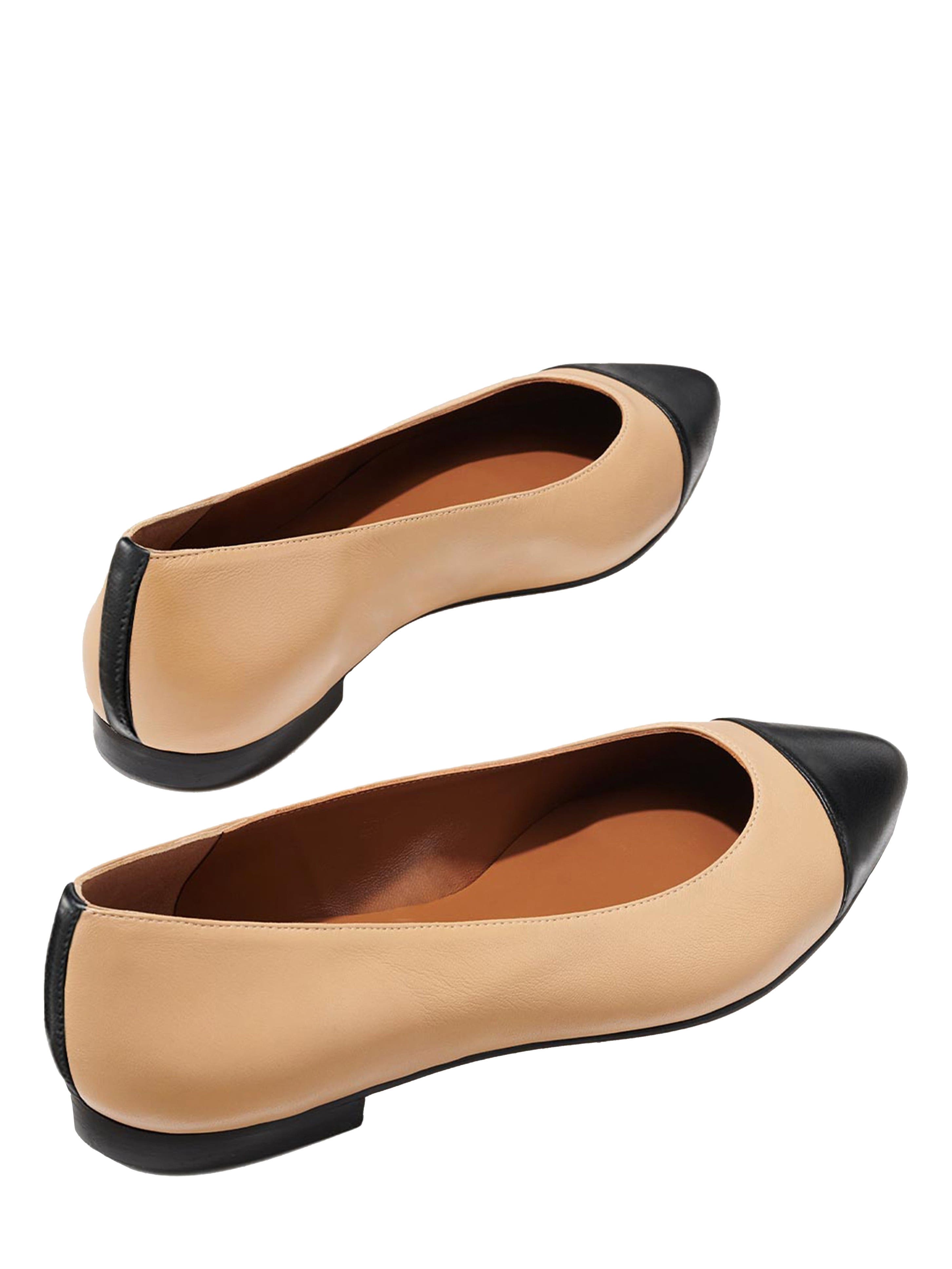 MARGAUX The Cap-Toe Pointe, Alternate, color, Dune And Black