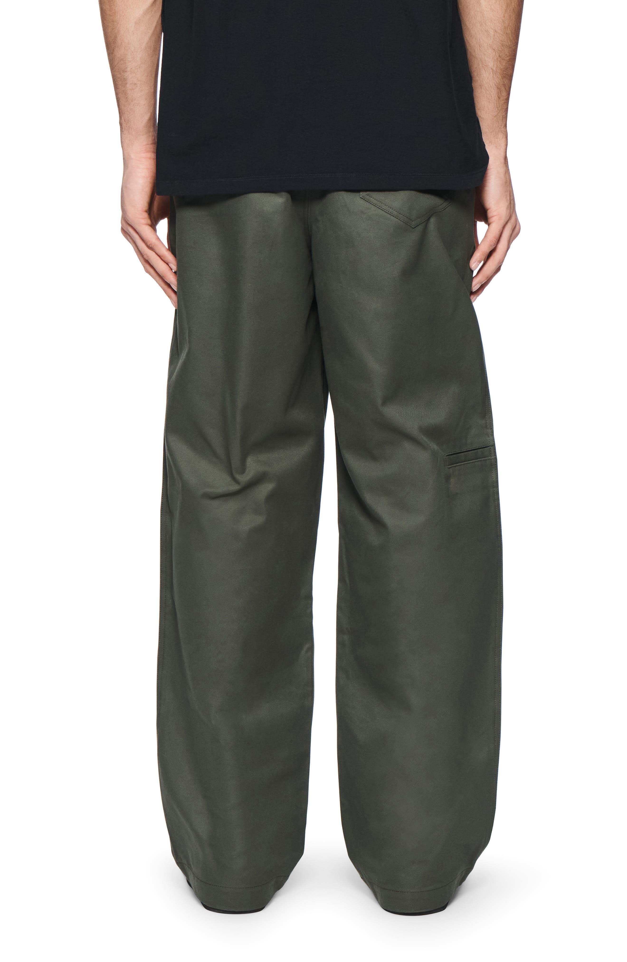 Cotton Straight Leg Pants - image 2