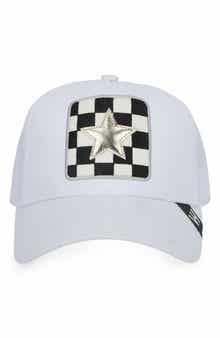 Embroidered Star Patch Mesh Panel Trucker Hat