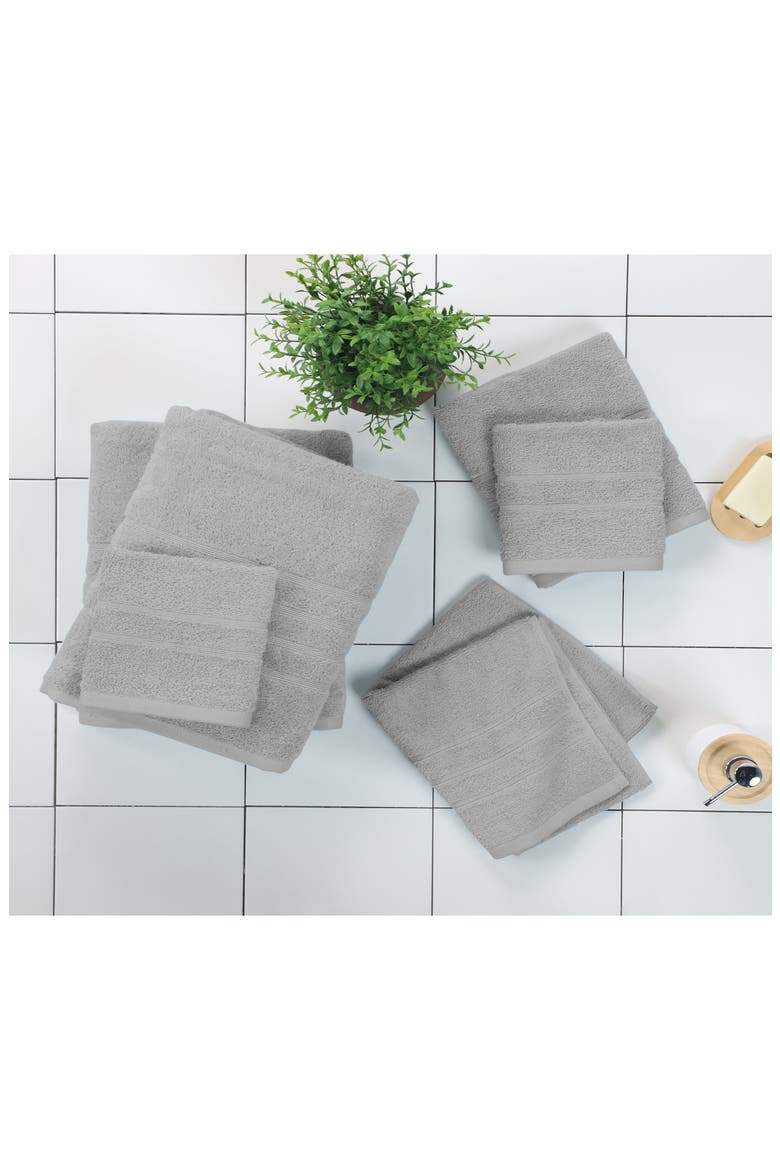 Ultimate 6-Piece Towel Set, Alternate, color, MONUMENT GREY