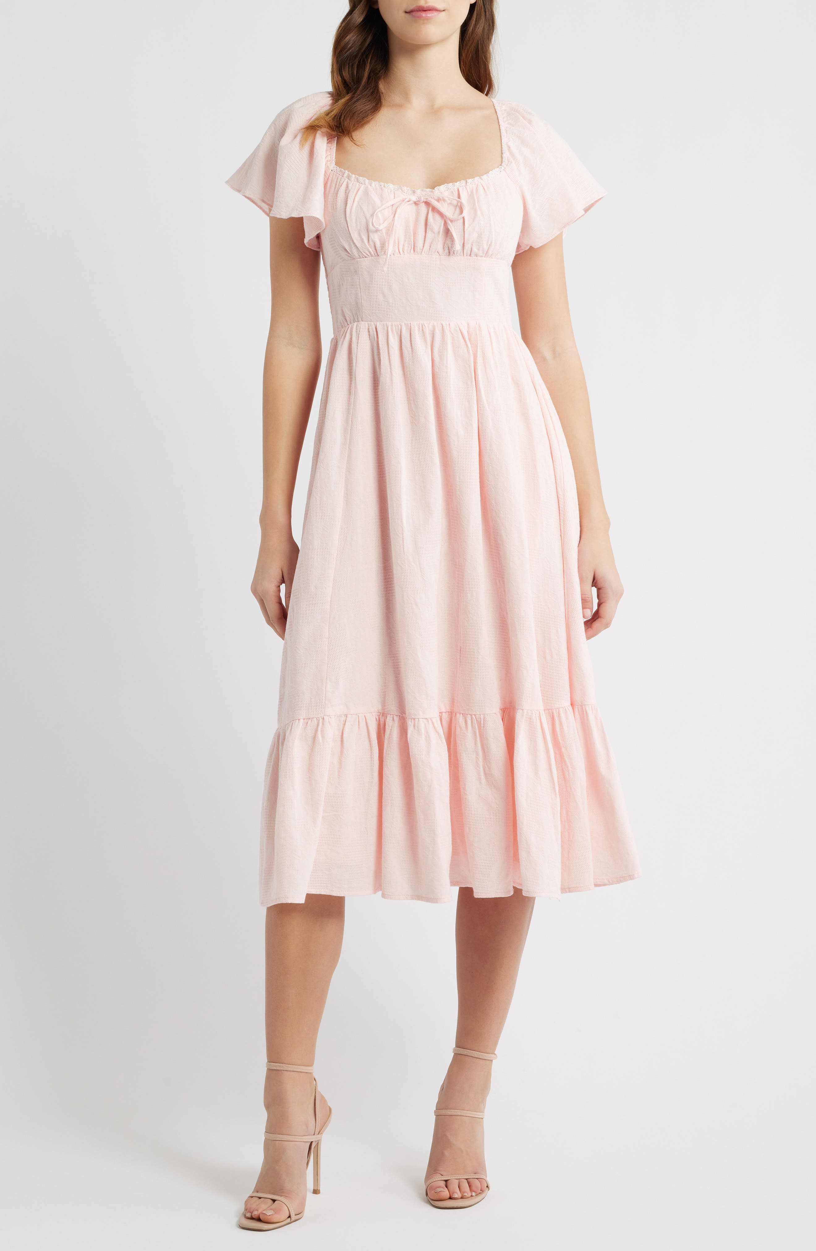 Floral Flutter Sleeve Sundress