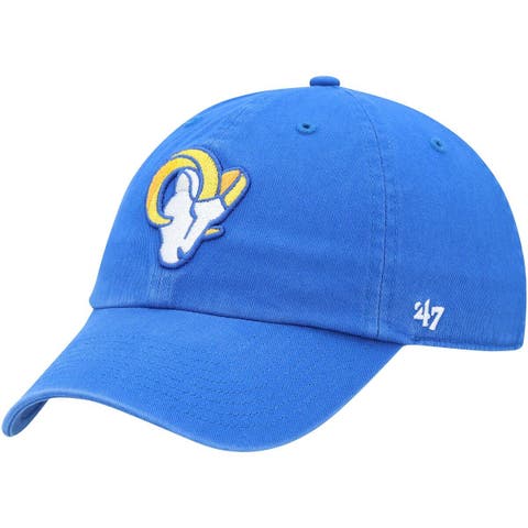 Men's '47 Royal Los Angeles Rams Clean Up Primary Logo Adjustable Hat
