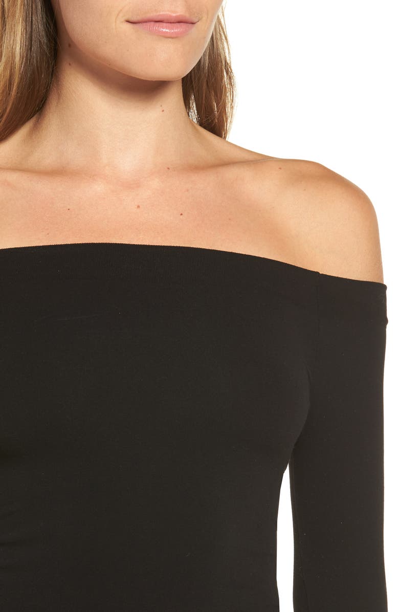 Commando Ballet Body Off the Shoulder Bodysuit, Alternate, color,