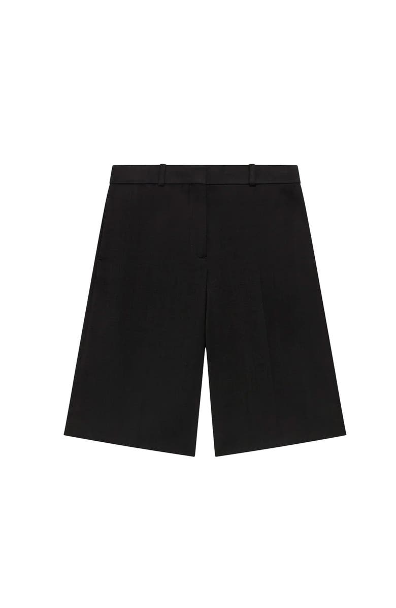 Another Tomorrow Bermuda Pant, Alternate, color, Black