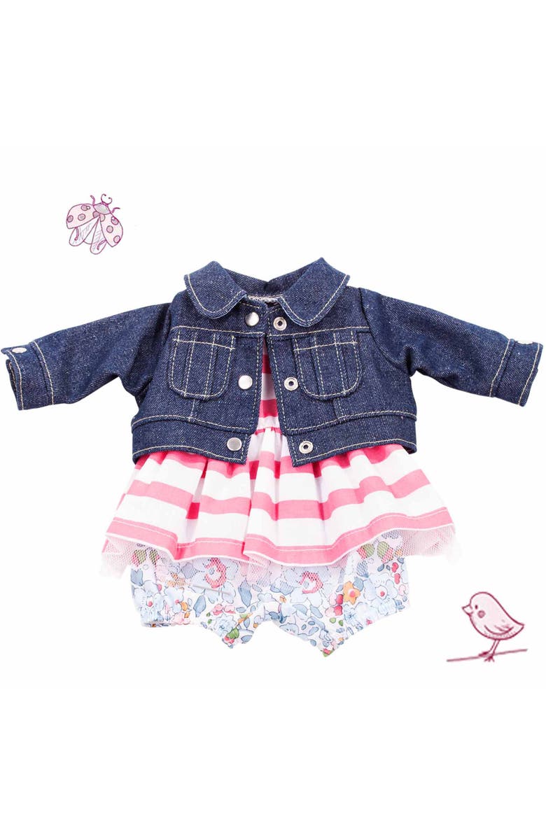 Gotz Vacanze Baby Combo Doll Clothing 3Piece Accessory Set Baby Dolls Fits 13", Alternate, color, Multicolored