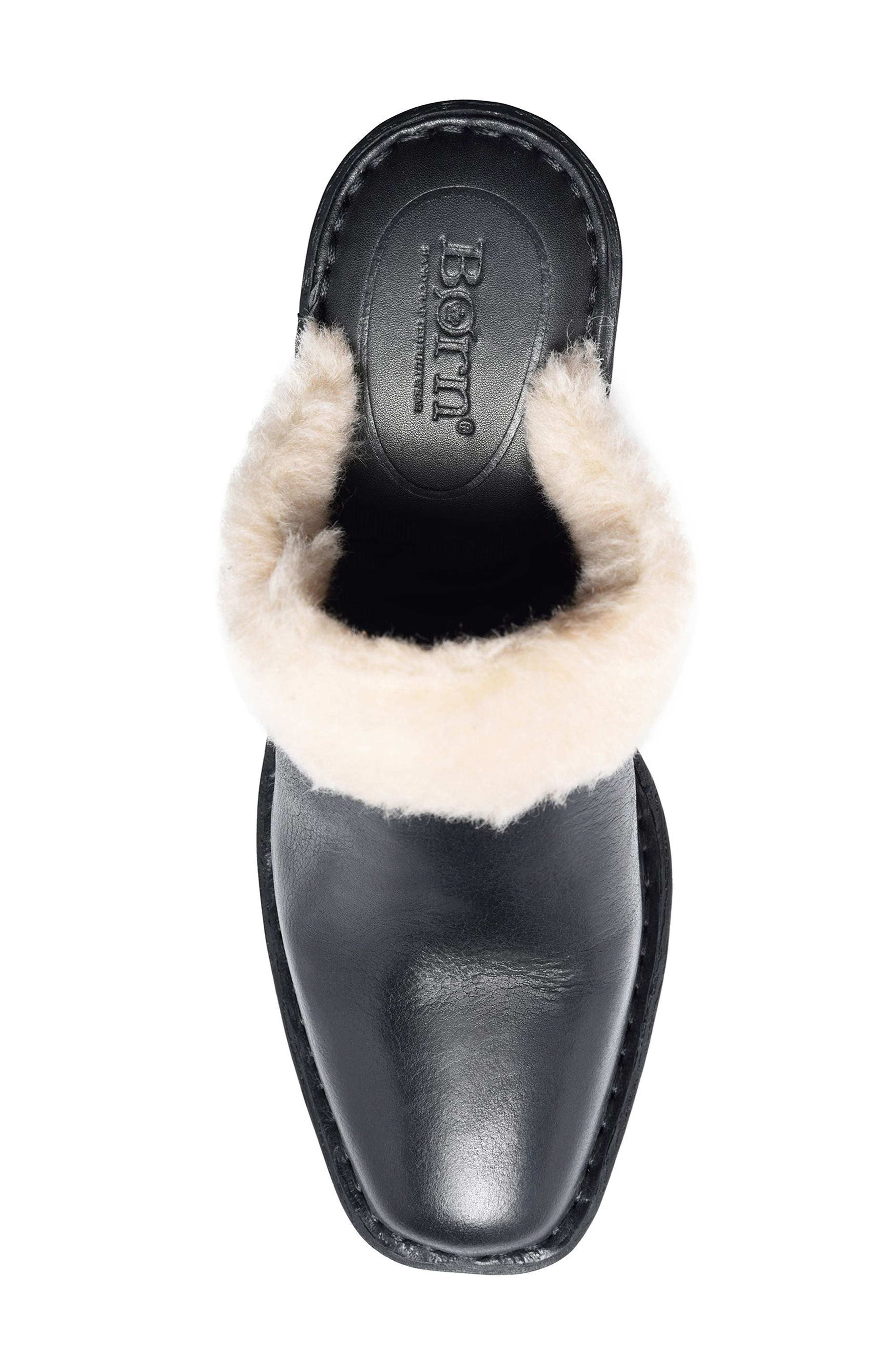Børn Hope Genuine Shearling Trim Clog, Alternate, color, 