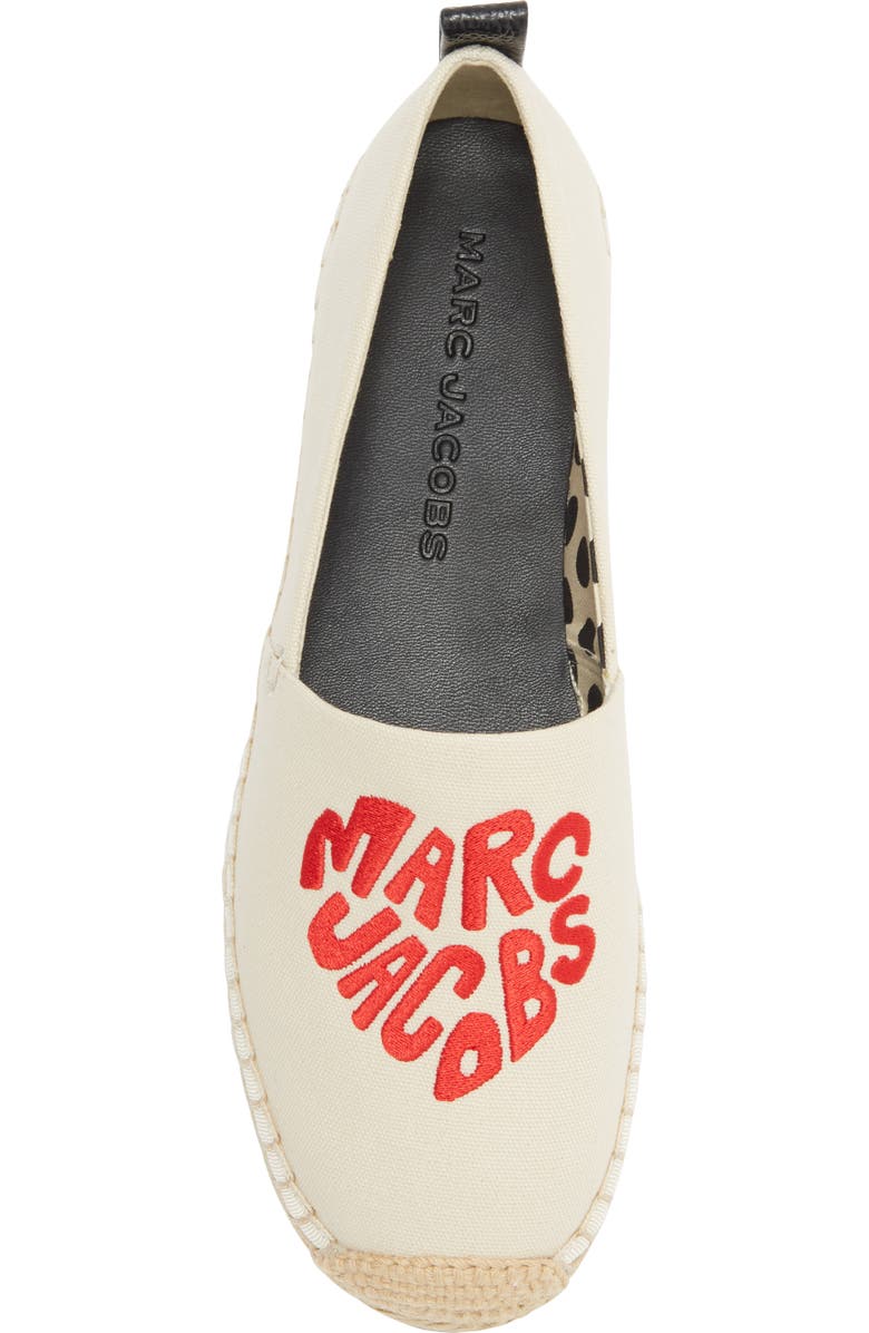 Marc Jacobs The Marc Heart Espadrille Flat, Alternate, color, Natural