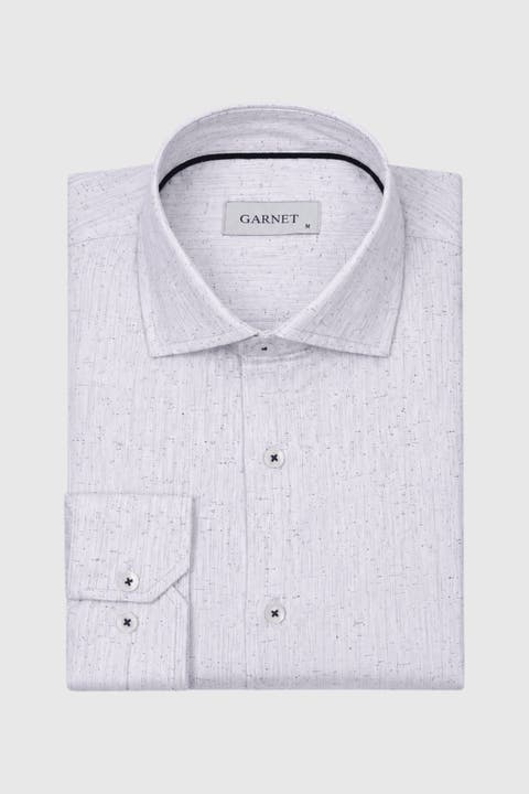 Men's Regular-fit Cotton Long-sleeve Shirt