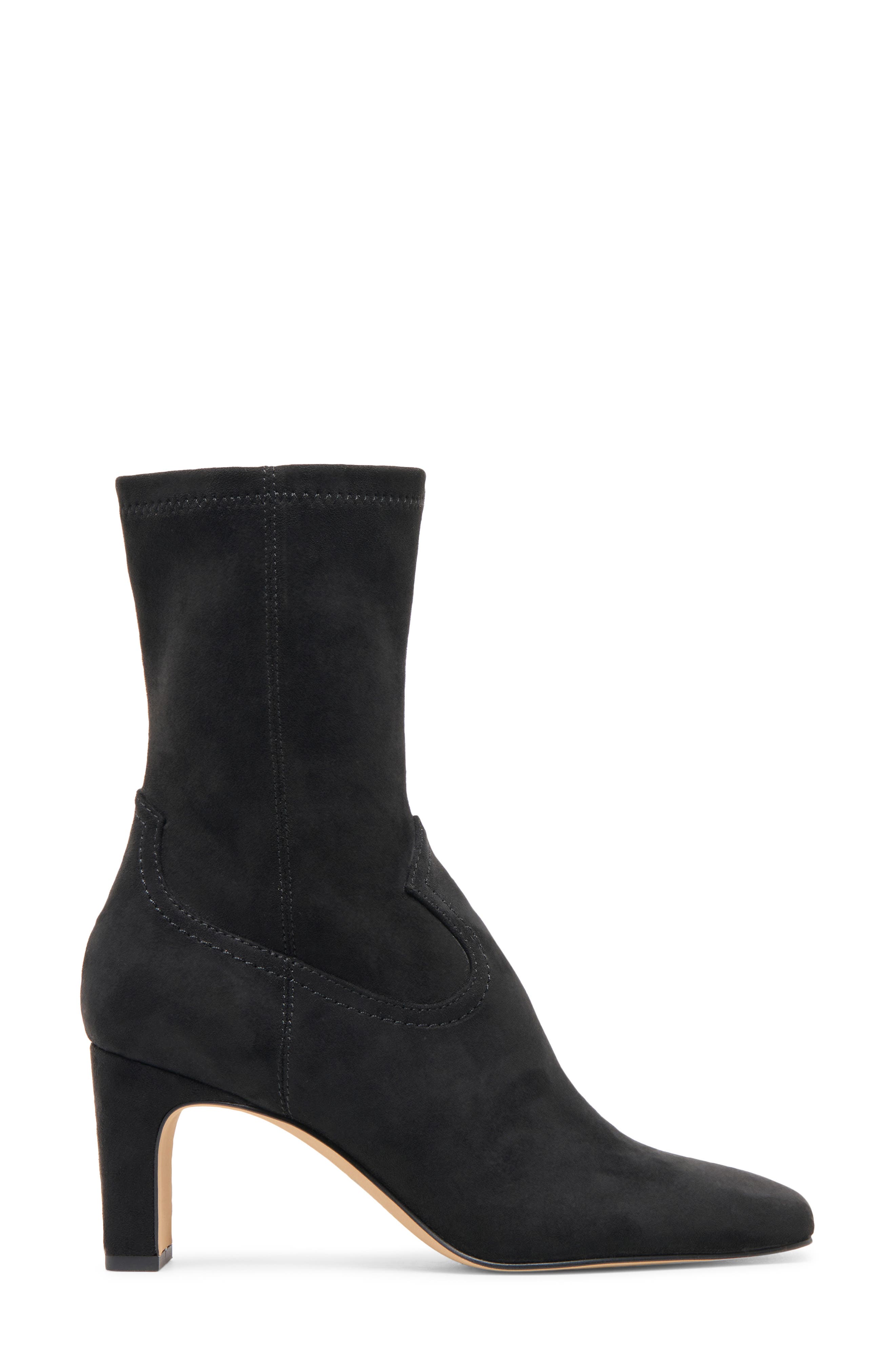 Dolce Vita Roan Block Heel Bootie, Alternate, color, Onyx Stella Suede