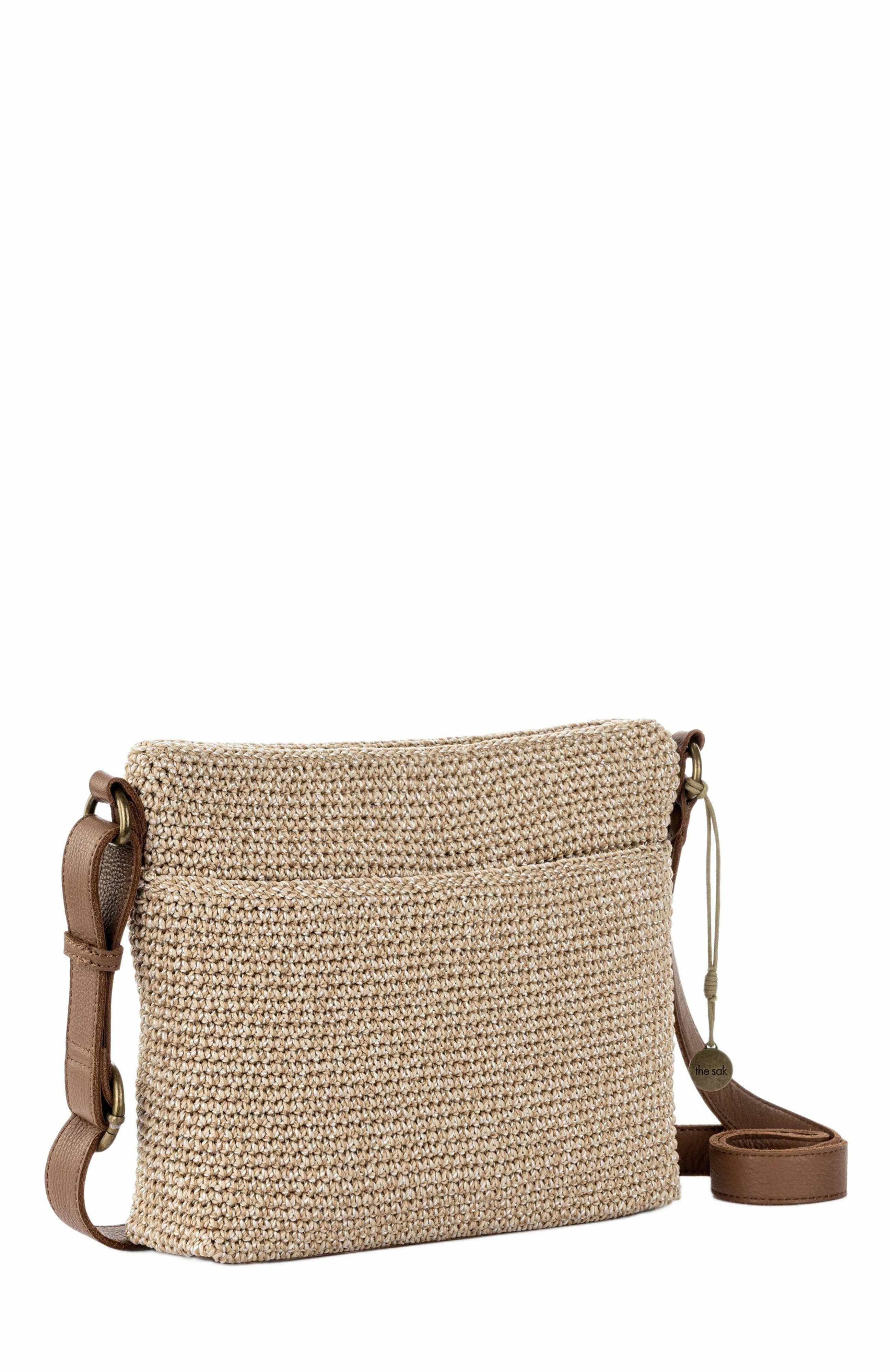Melrose Crossbody Leather Bag, Alternate, color, Bamboo Static