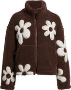 Thread & Supply High Pile Fleece Floral Jacket