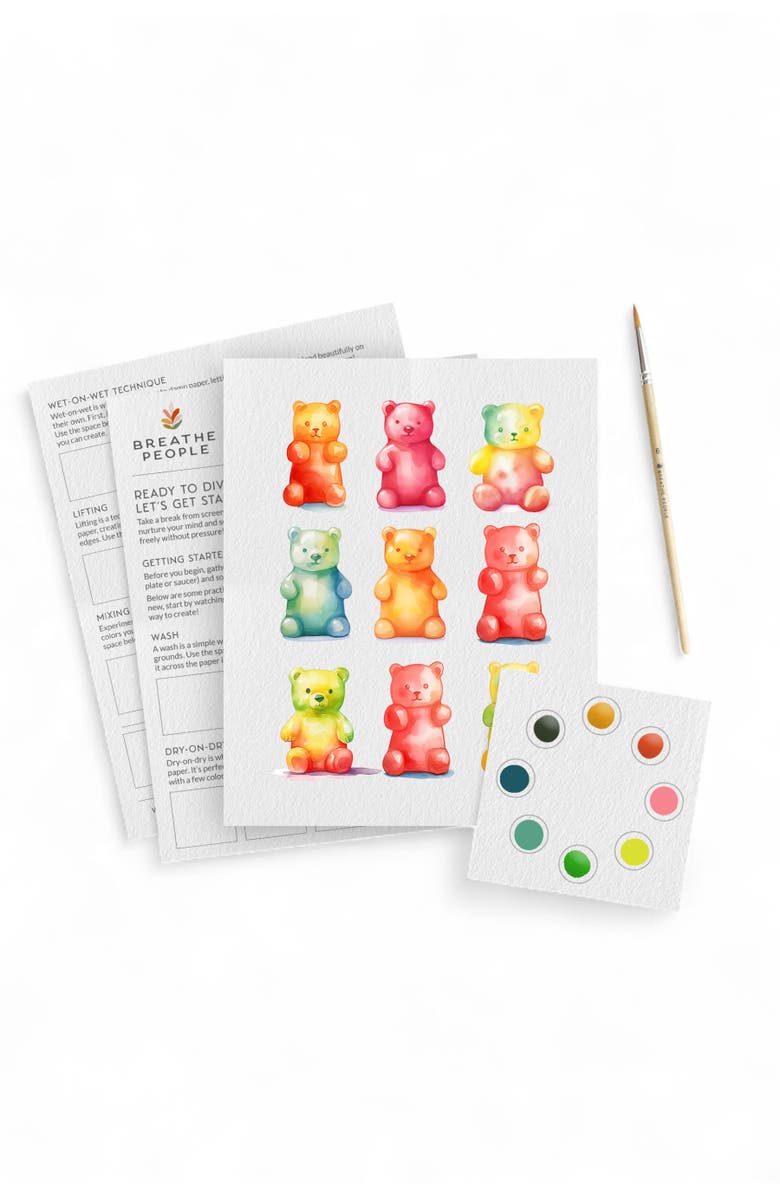 Breathe People Petite Artisan Watercolor Kit, Main, color, Gummies