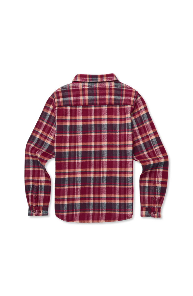 Cotopaxi Mero Organic Flannel Shirt - Women's, Alternate, color, Jam And Iceberg Plaid