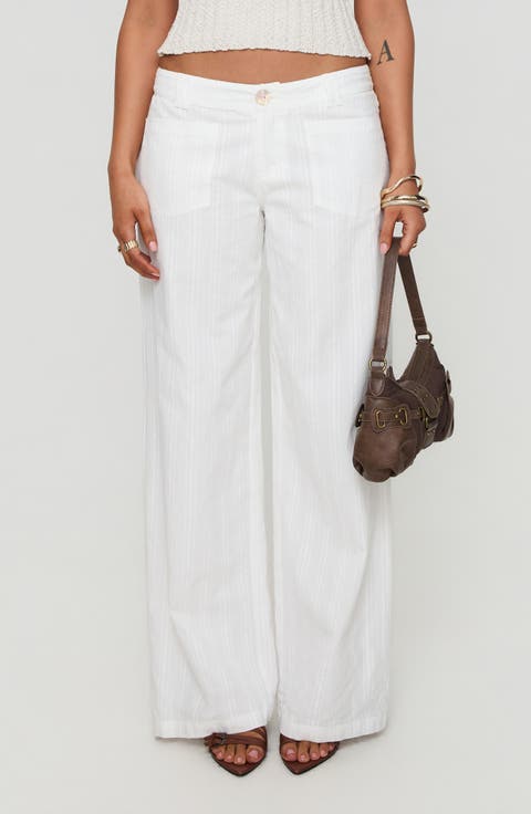 Vendi Low Rise Wide Leg Pants