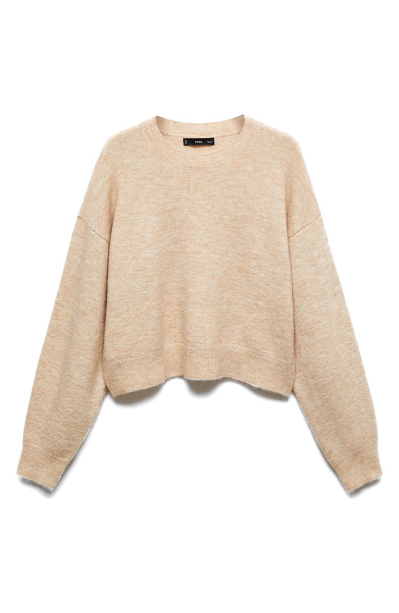MANGO Crewneck Drop Shoulder Sweater, Alternate, color, 