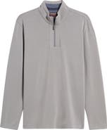 Johnston & Murphy Vintage Wash Quarter Zip Top