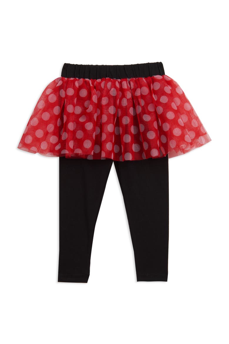 Minnie Mouse Glitter T-Shirt and Tutu Leggings Set, Alternate, color, Minnie Mouse Red Grey