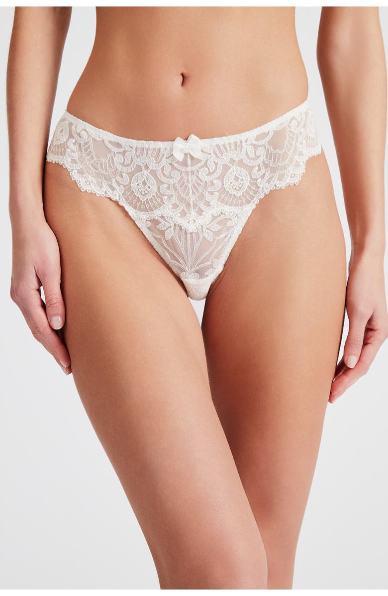 Scarlett Gasque The Lovebirds Thong, Main, color, White