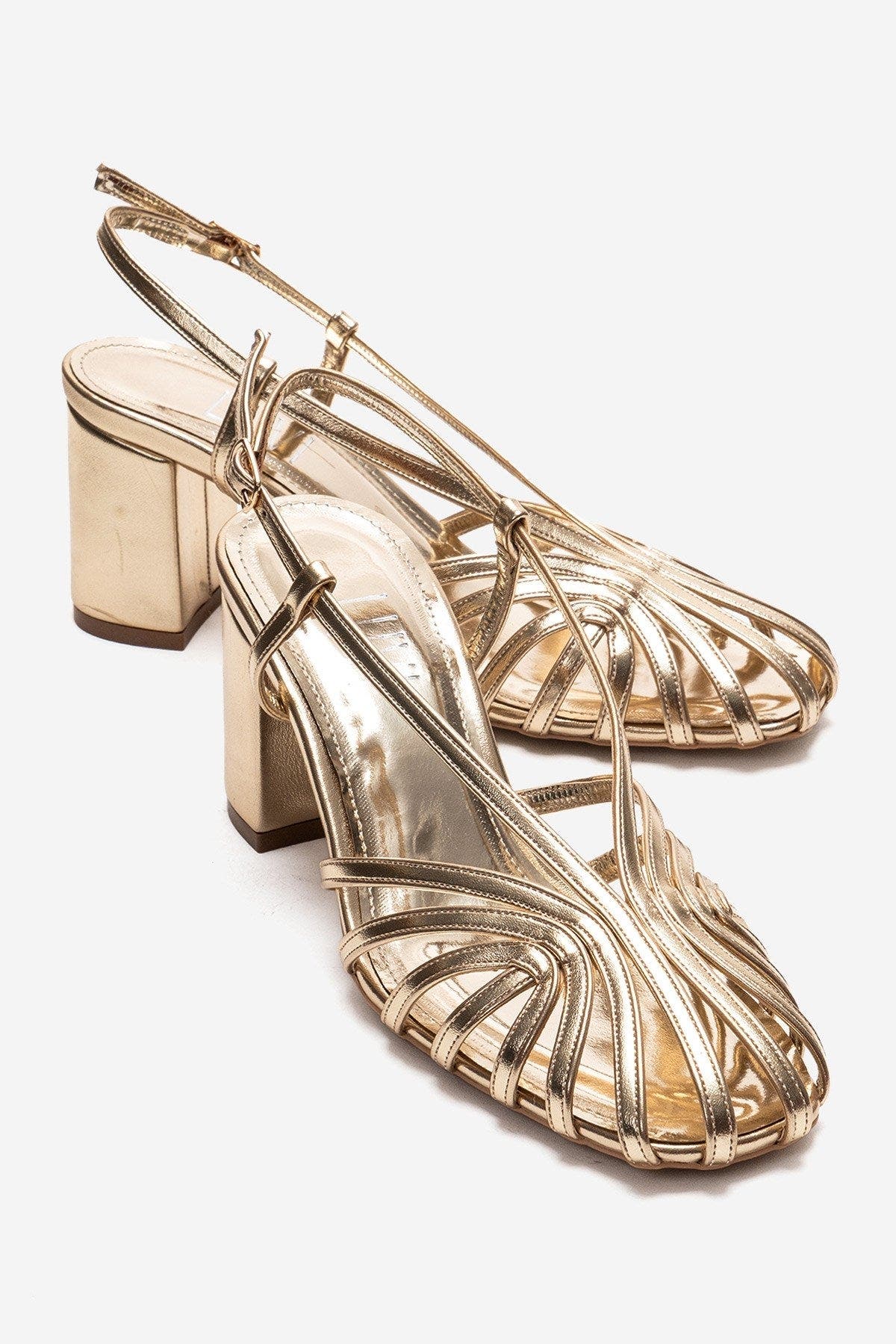 Prologue Shoes Wilda Block Heel Sandal, Main, color, Gold
