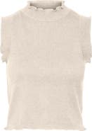 VERO MODA Ruffle Neck Sleeveless Sweater