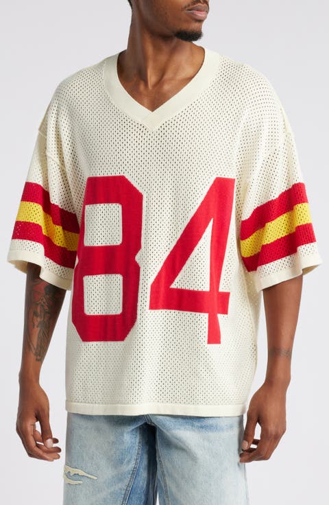'84 Mesh Appliqué Cotton Graphic Jersey