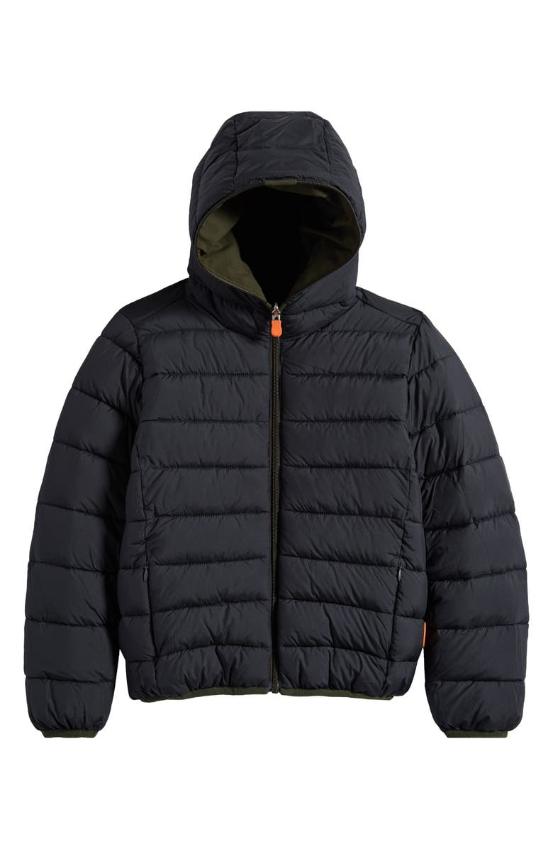 Save The Duck Kids' Oliver Reversible Hooded Jacket, Alternate, color, 