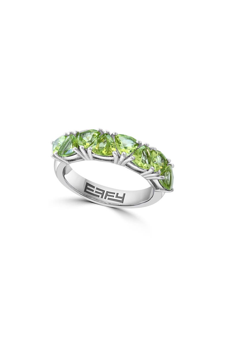 Sterling Silver Peridot Ring, Main, color, GREEN