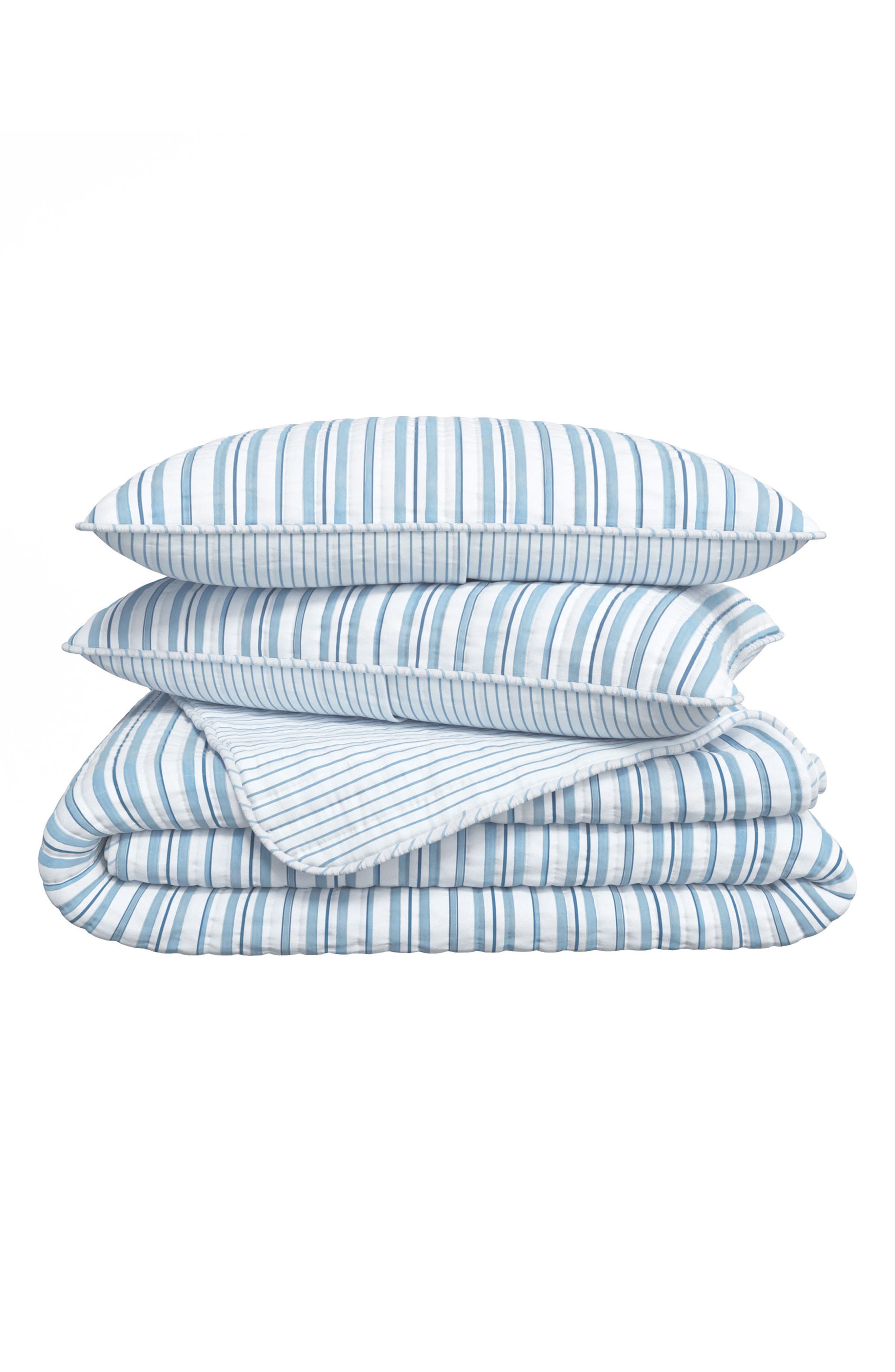 Watercolor Striped Quilt Set