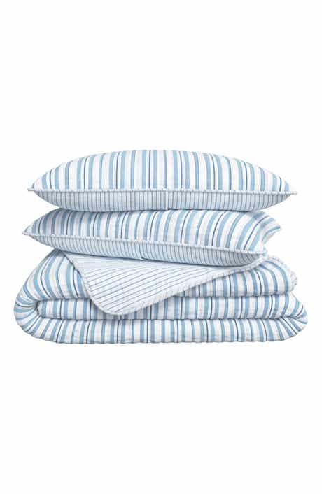 Watercolor Striped Quilt Set
