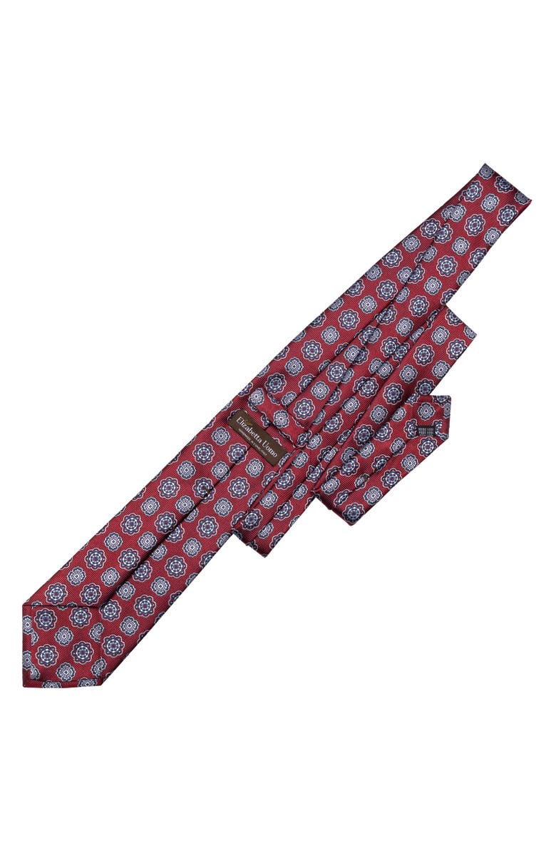 Elizabetta Tiberio - Silk Jacquard Tie for Men, Alternate, color, Red