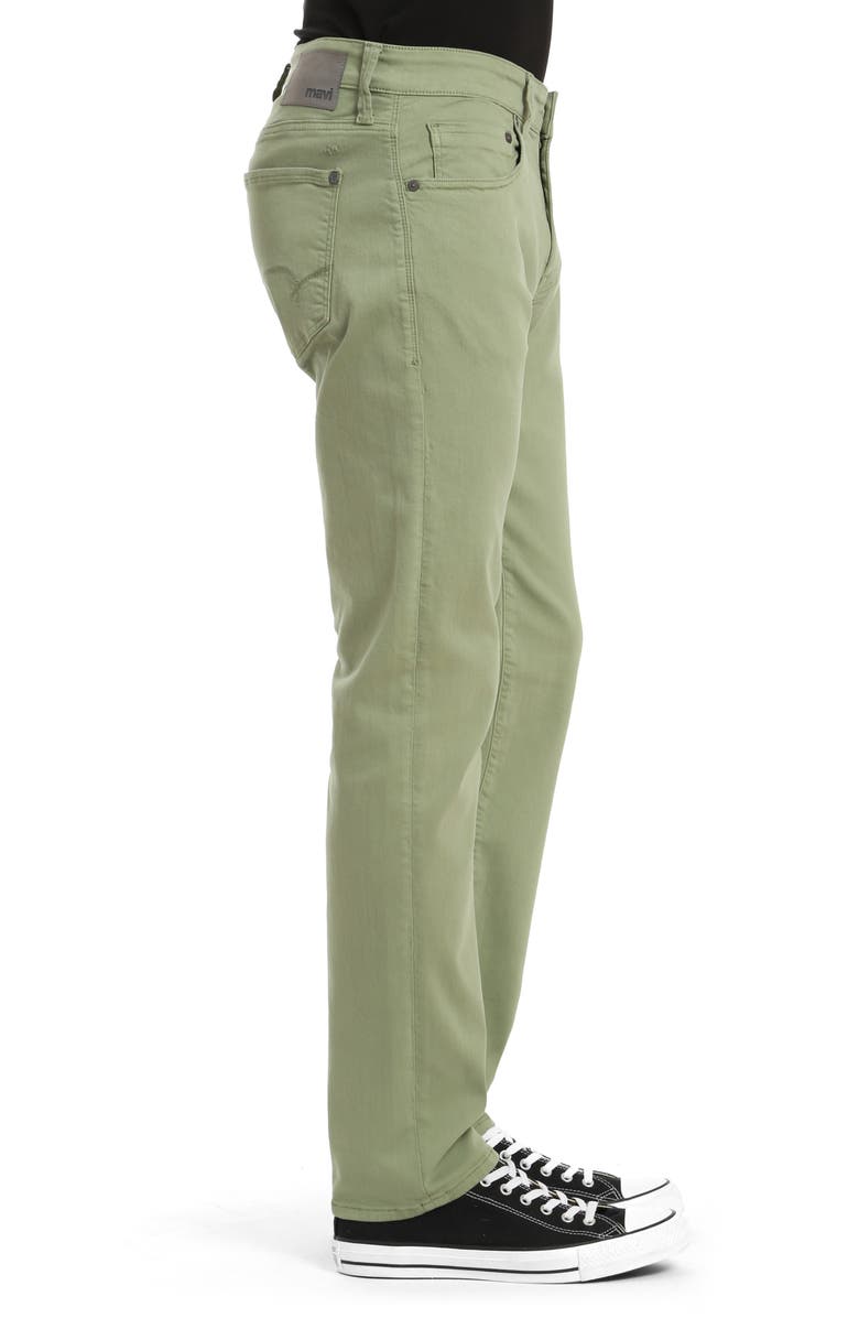 Mavi Jeans Marcus Slim Straight Leg Five Pocket Pants, Alternate, color, Basil Supermove