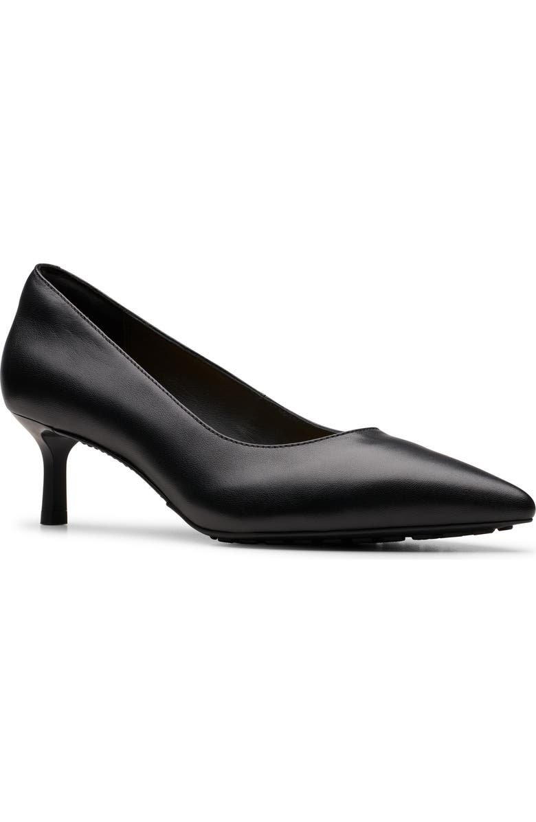 Clarks<sup>®</sup> Adela Court Pump, Main, color, Black Leather