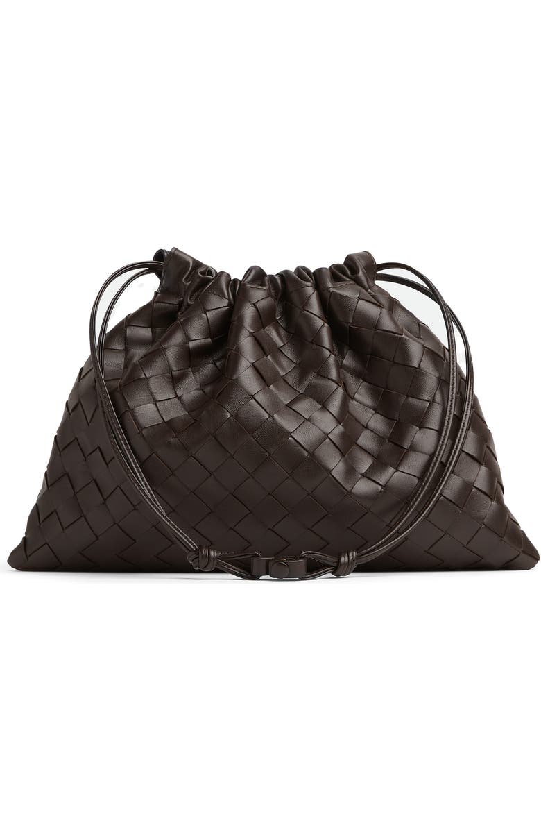 Bottega Veneta Medium Dustbag Intrecciato Leather Shoulder Bag, Alternate, color, 2132 Fondant-Gold