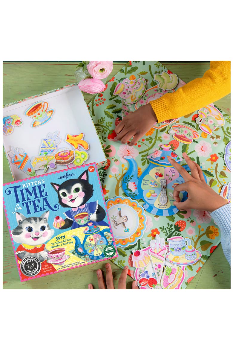 Kids' Kitten's Time for Tea Spinner Game, Alternate, color, MULTI