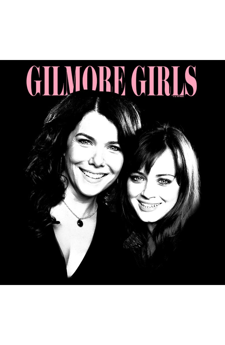 Gilmore Girls Men's Gilmore Girls Mom & Daughter Duo Portrait Graphic T-Shirt, Alternate, color, Black