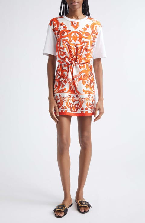 Majolica Cotton Jersey T-Shirt Dress