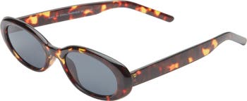 Narrow Oval Sunglasses