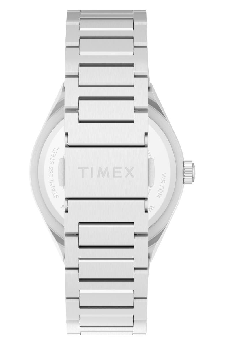 Timex<sup>®</sup> Q Continental Blue Dial Bracelet Watch, 39mm, Alternate, color, Blue/ Silver