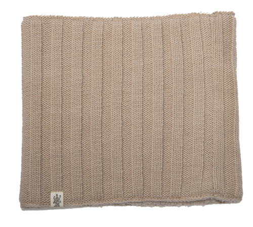 Nirvanna Designs Ribbed Neckwarmers In Oatmeal