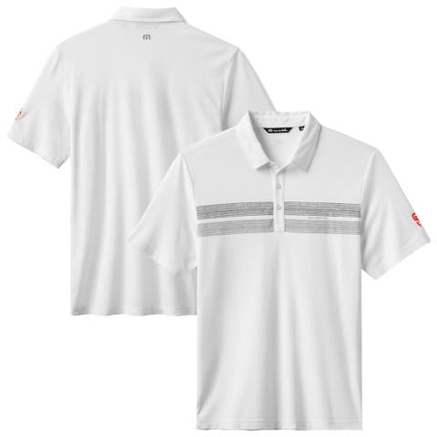 Men's TravisMathew White San Francisco Giants Top Recruit Tri-Blend Polo